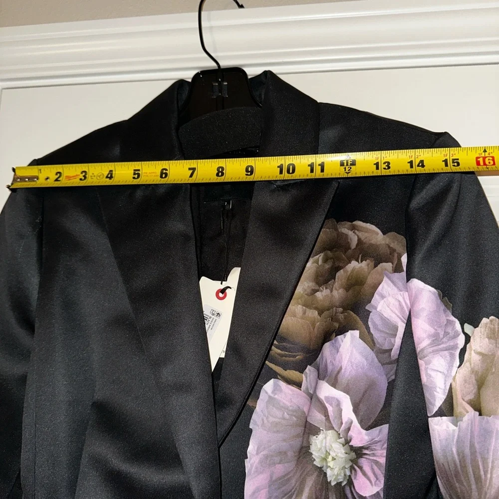 Ted Baker Black Jacket with Floral Design - Picture 7 of 9